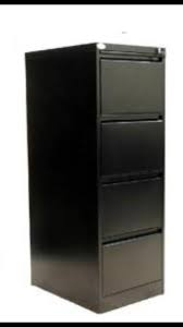 ARCHIVADOR DE 4 GAVETAS FONDO CONTINENTAL COLOR NEGRO