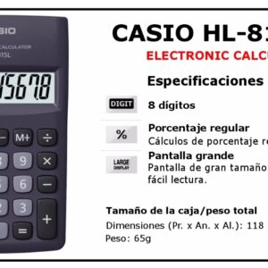 Calculadora Casio Hl-815l Bk